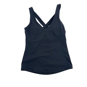 PrAna Black Crisscross Back Tank Top Women's Size S Activewear Yoga Workout